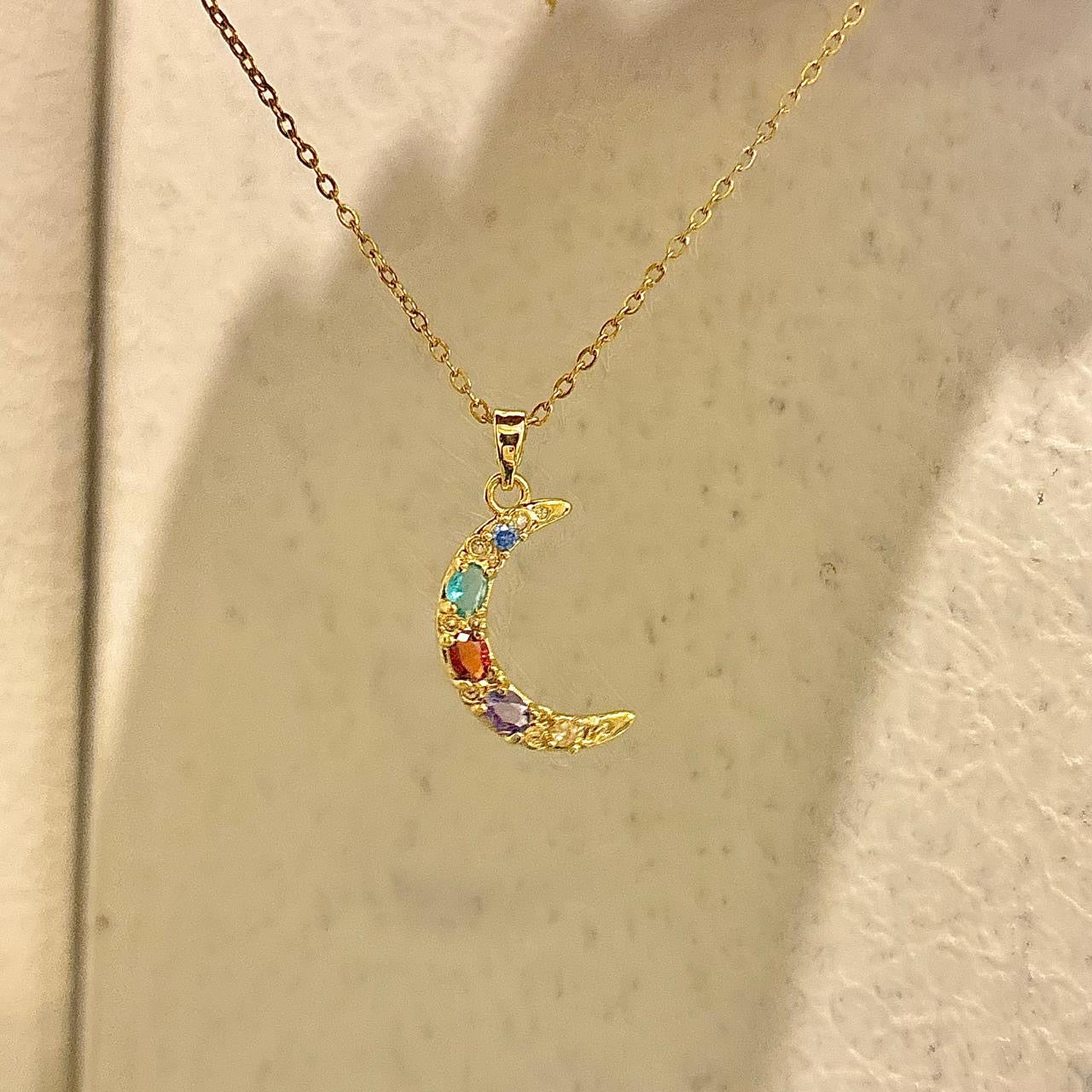 Magical Luna Necklace -Multi Zircons