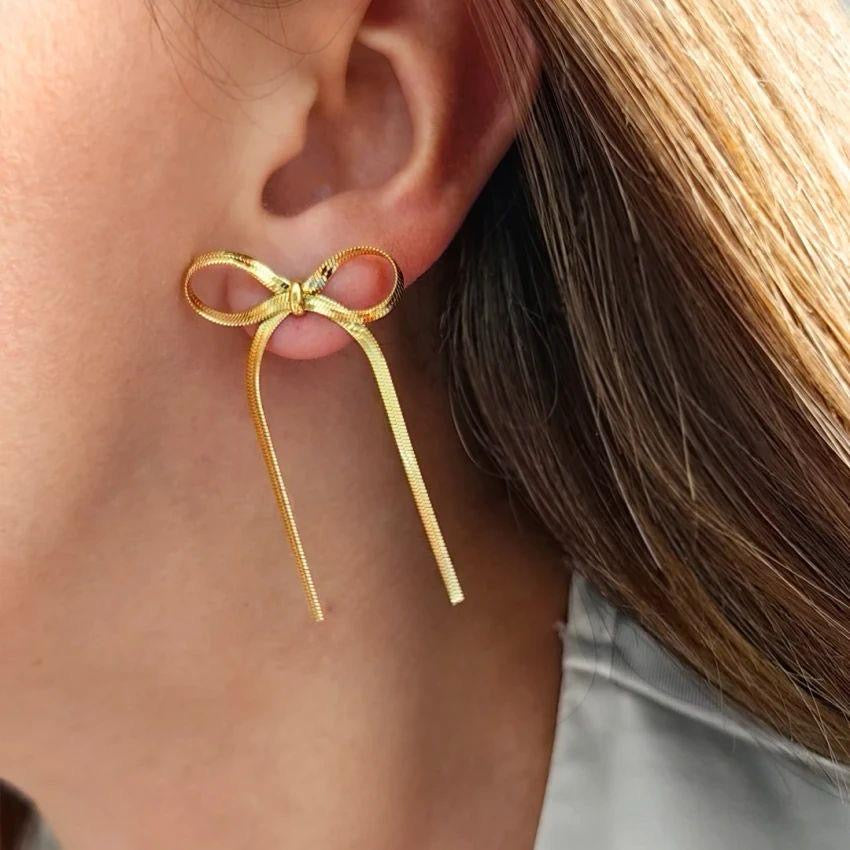 Maisy Bow Earrings -18K
