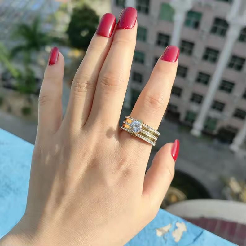 Diamante LUX Stacked Ring