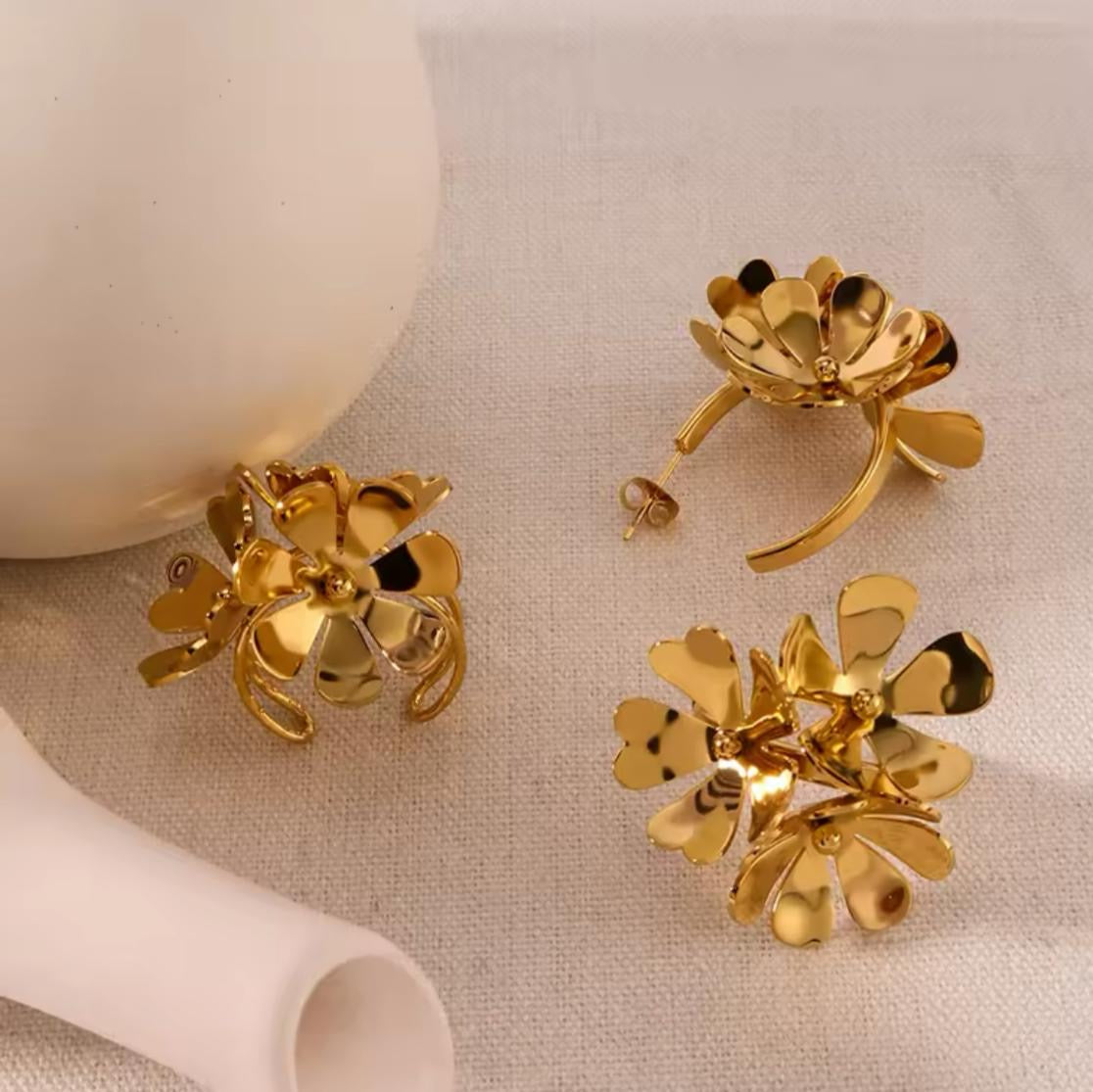 Flora Party Glitz Ring -18K