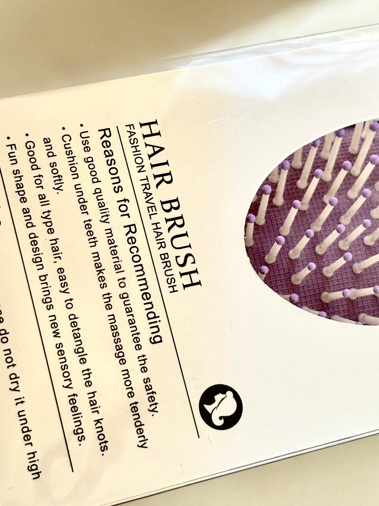 Glitzy Blings Magical Unicorn Purple Hair Brush