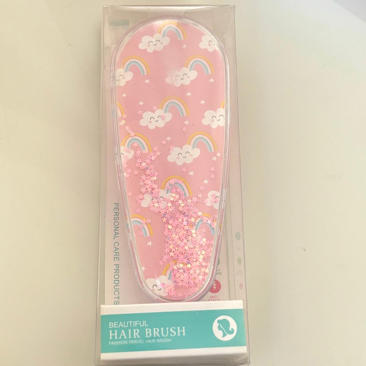Glitzy Blings Twinkle Star Pink Hair Brush