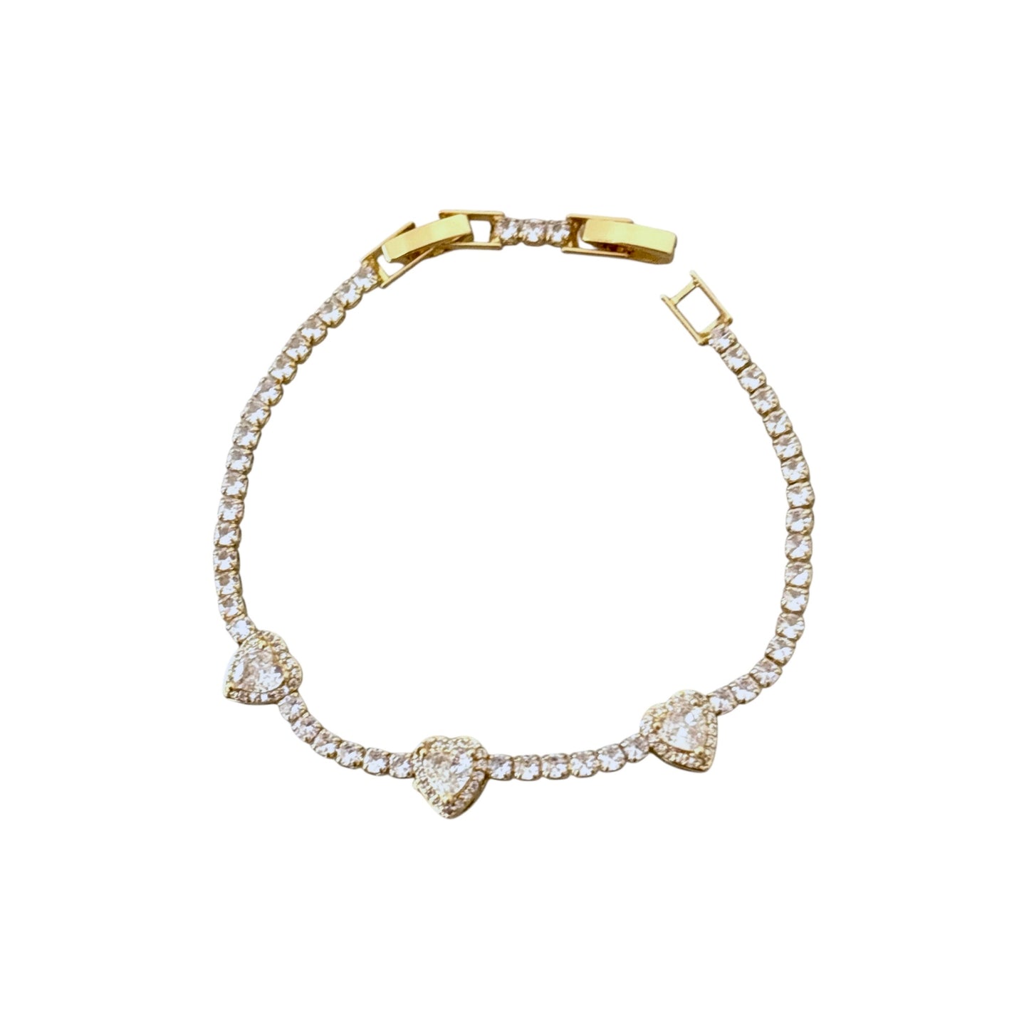 Princess LUX Heart Tennis Bracelet