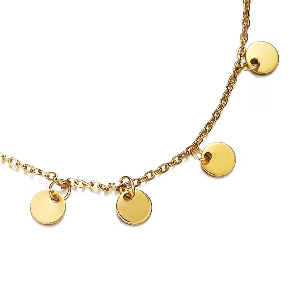 Paris Disc Charm Bracelet -18K