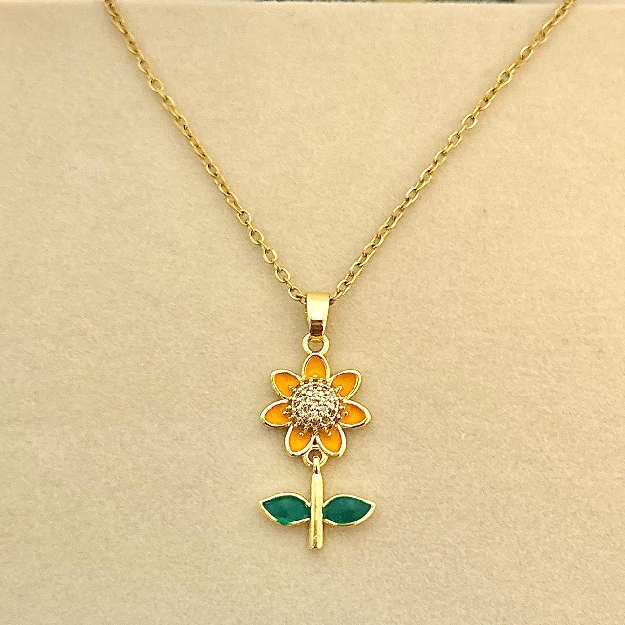 Sunflower Necklace