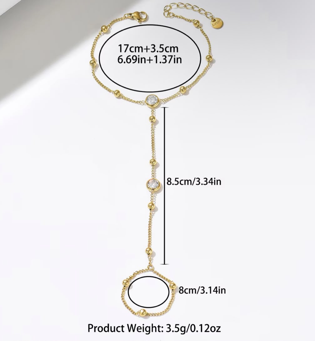 Bezel Dot Hand Chain
