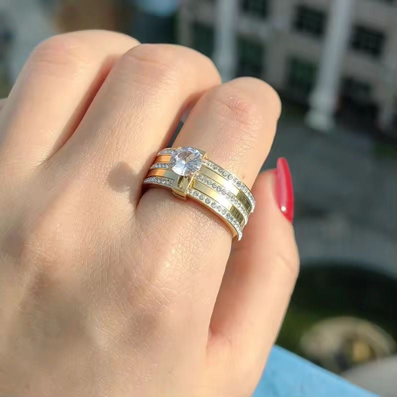 Diamante LUX Stacked Ring