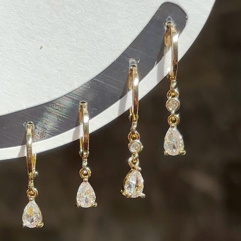 Celestia Gem Hoops & Huggies Set