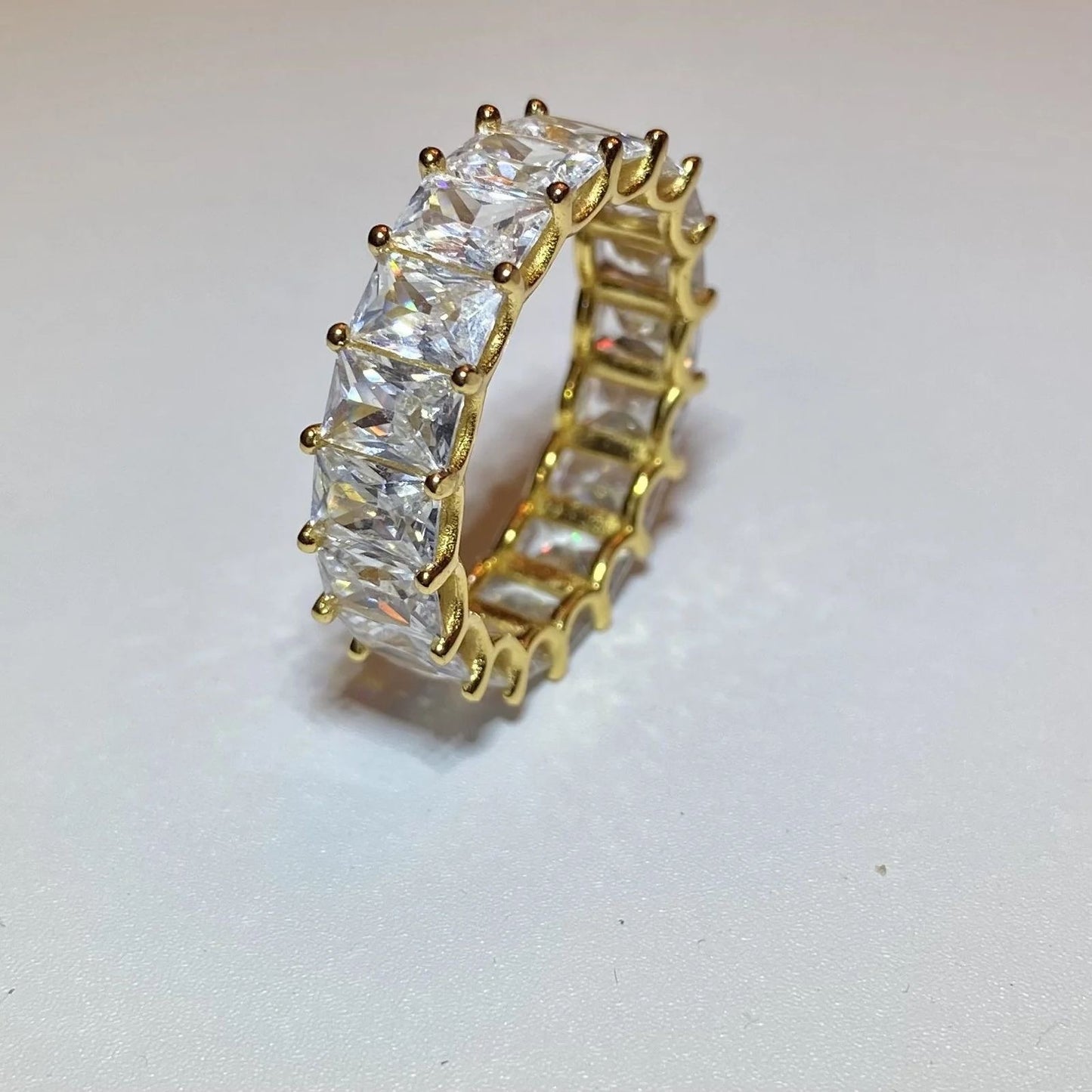 Princess Cut Eternity Band -18K