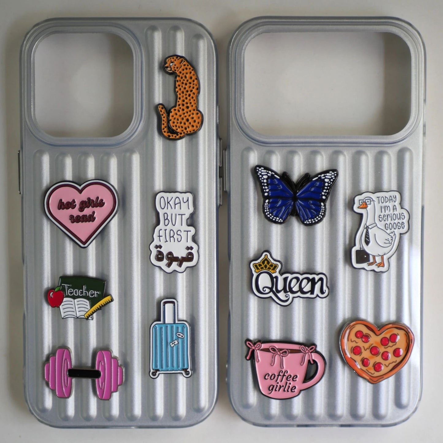 Coffee Girlie Phone Metal Charm