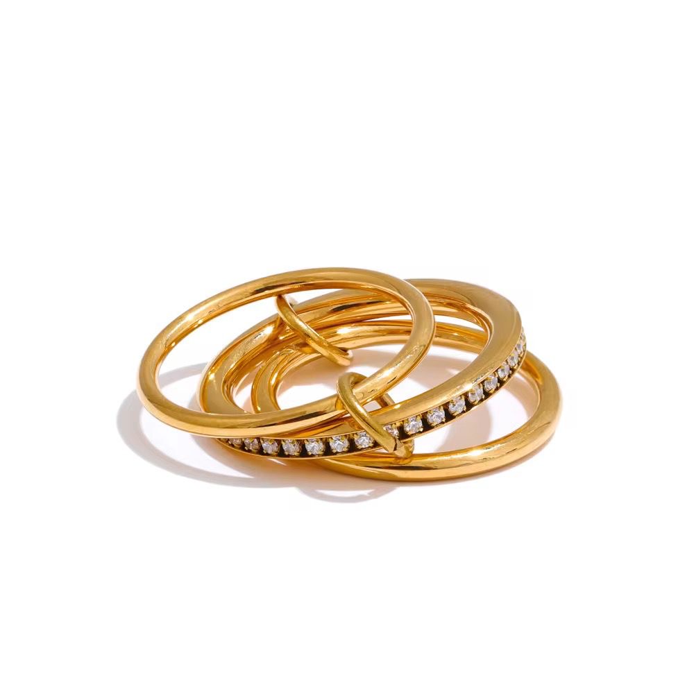 Timeless LUX Stack Ring -22K