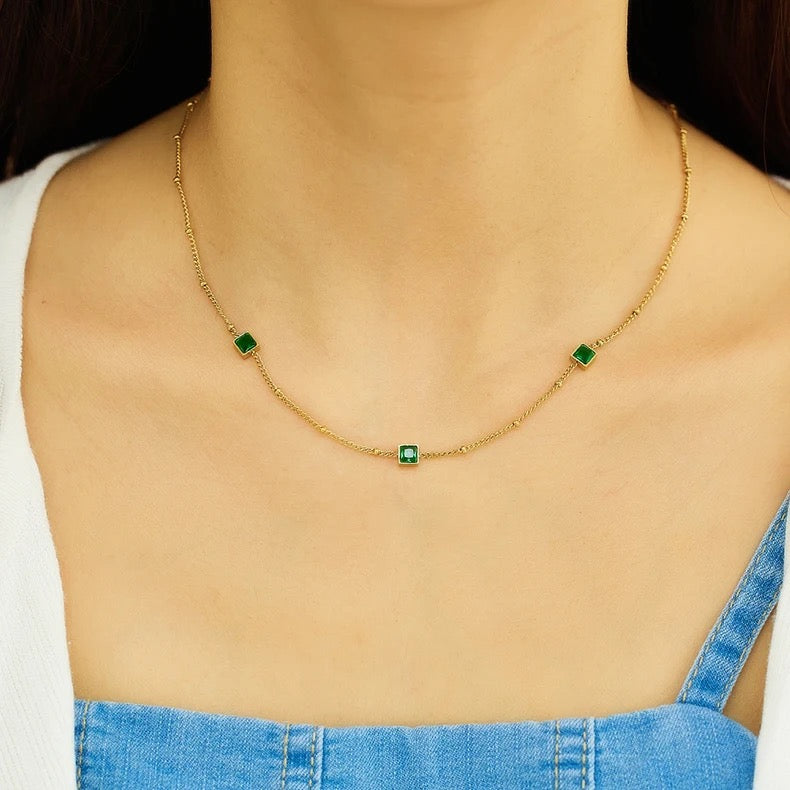 Tasha Emerald Necklace