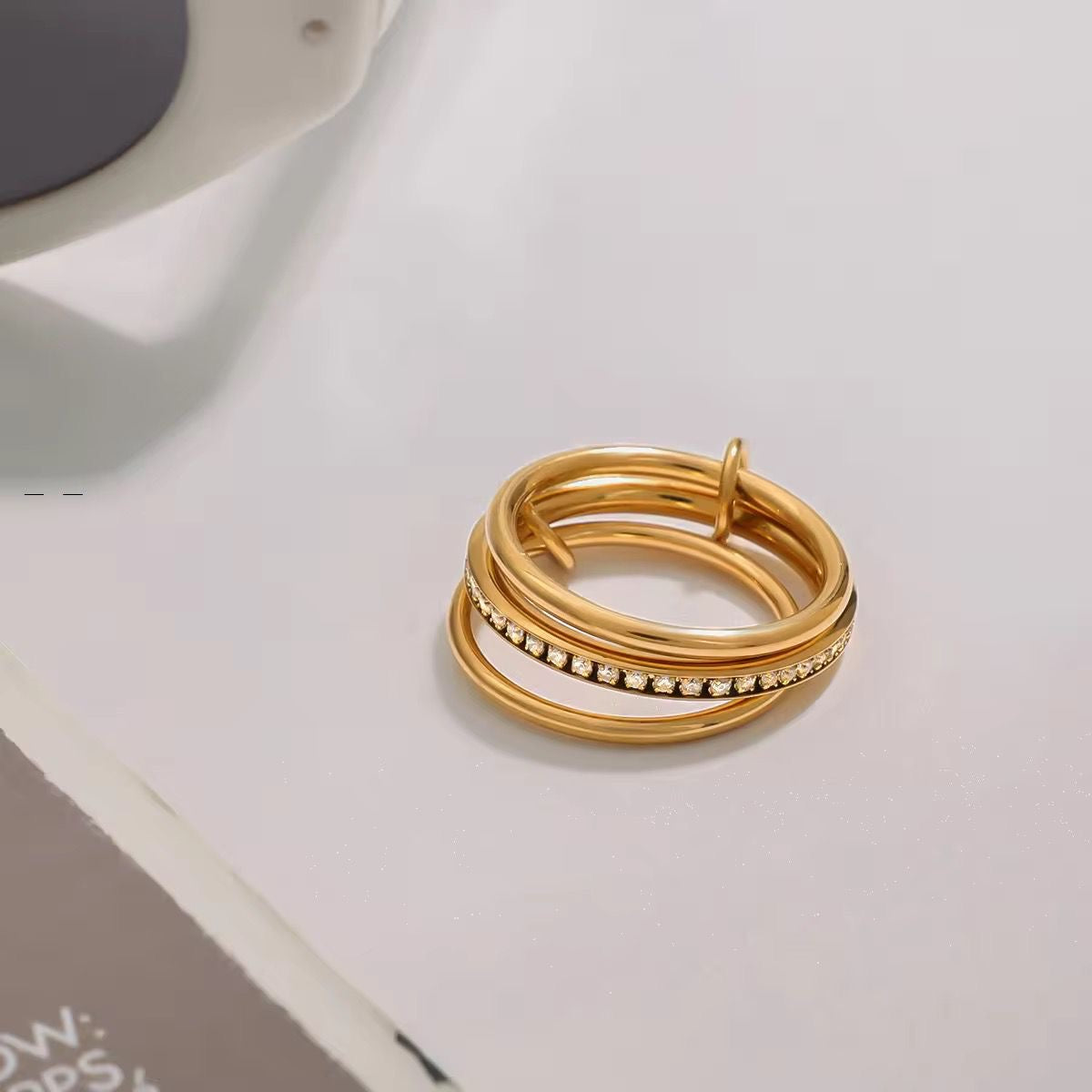 Timeless LUX Stack Ring -22K