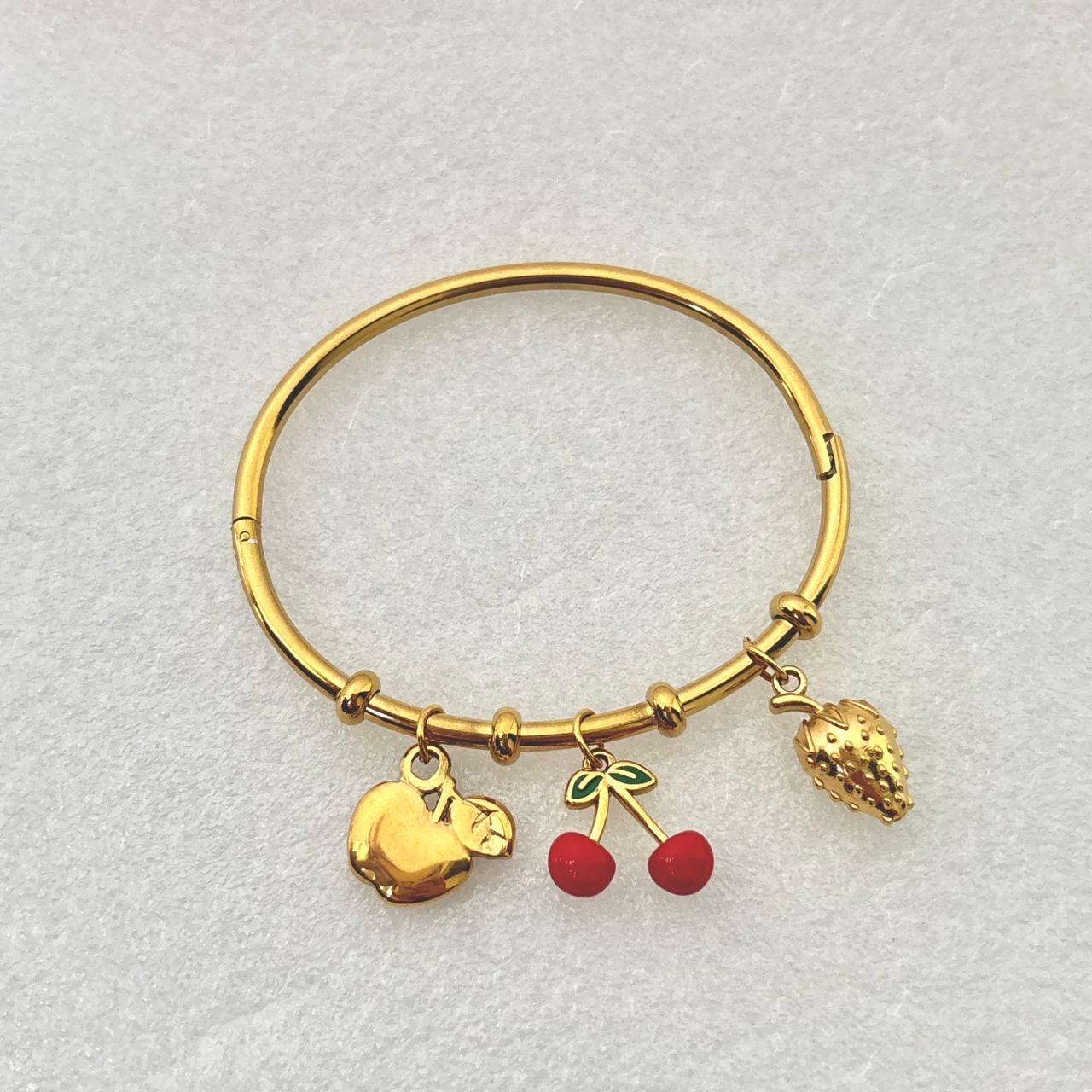 Tropical Fruity Charm Bracelet