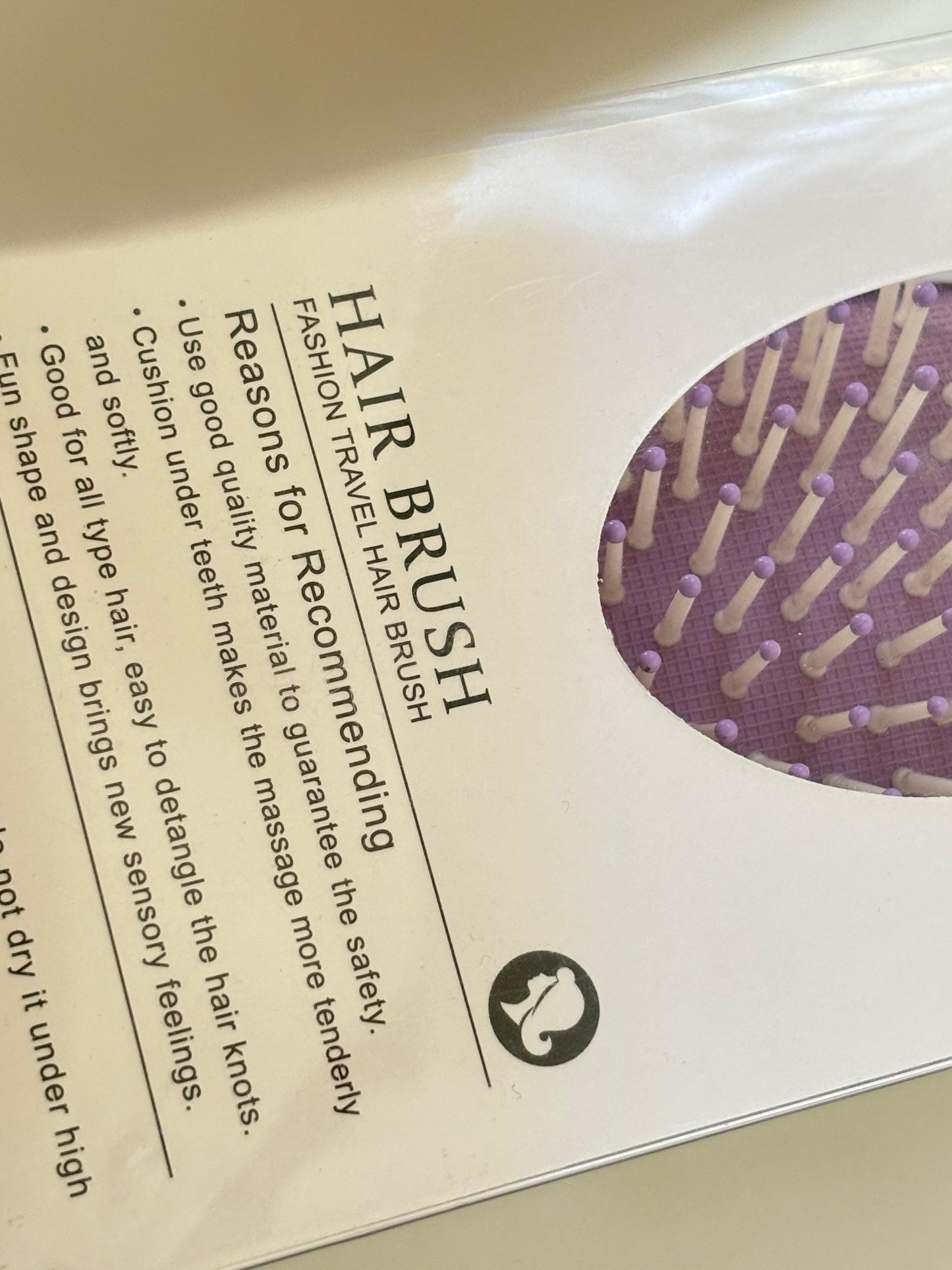 Glitzy Blings Magical Unicorn Purple Hair Brush