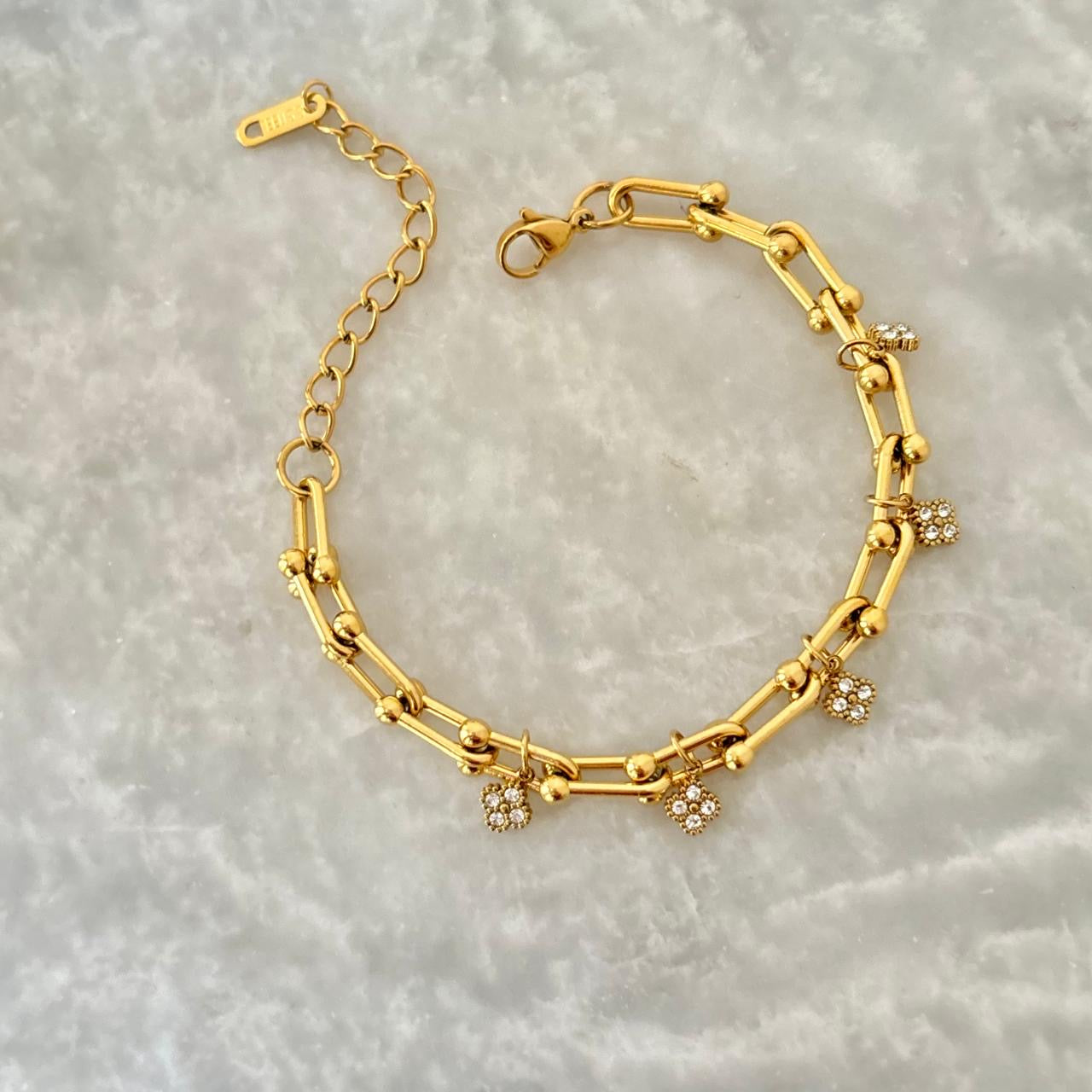 Link De Clovia Charm Bracelet