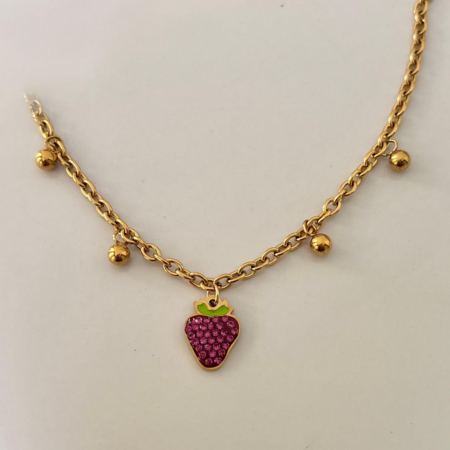 Berry Glitz Charm Bracelet