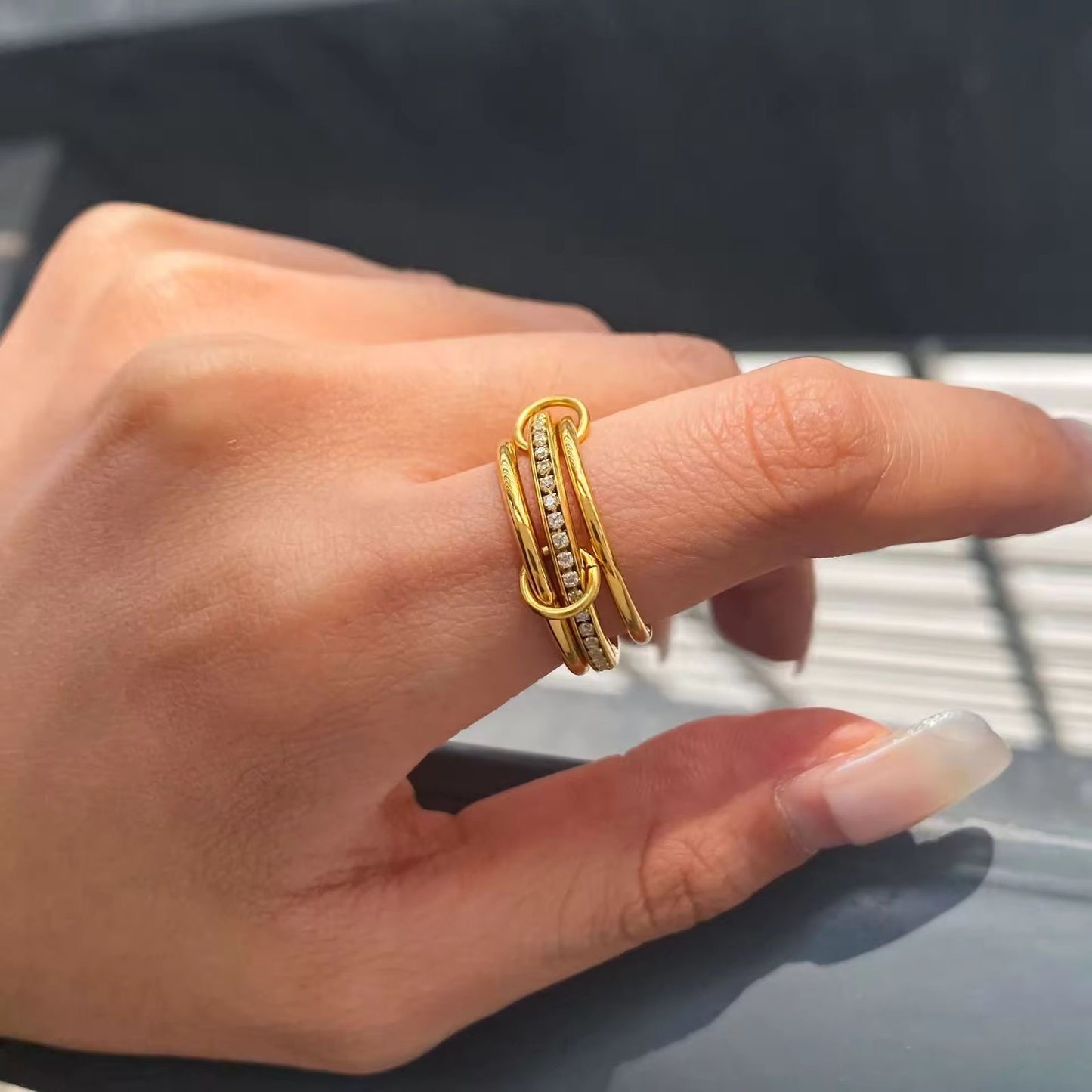 Timeless LUX Stack Ring -22K