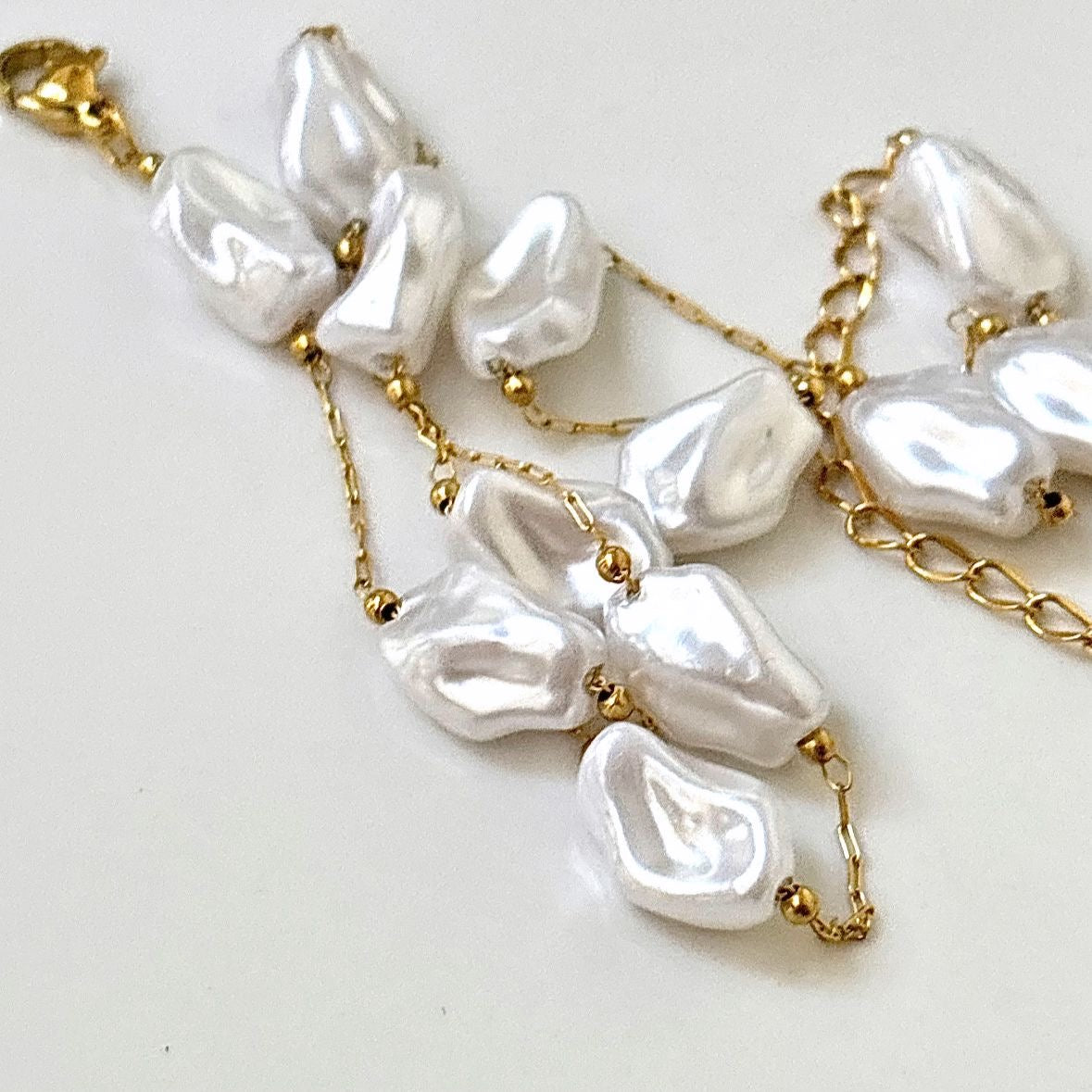 Baroque Pearl LUX Necklace -18K