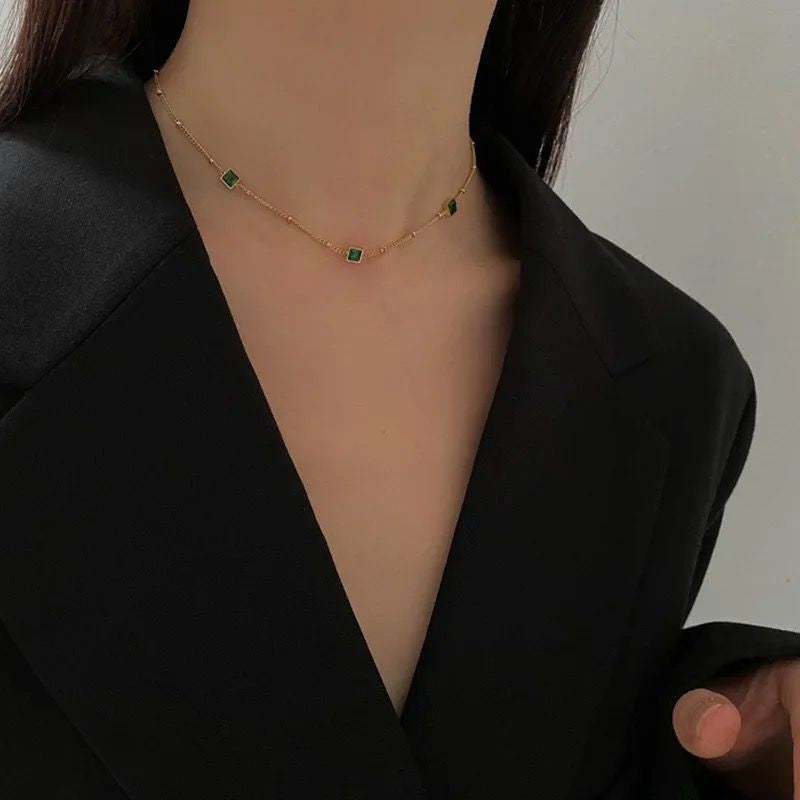 Tasha Emerald Necklace