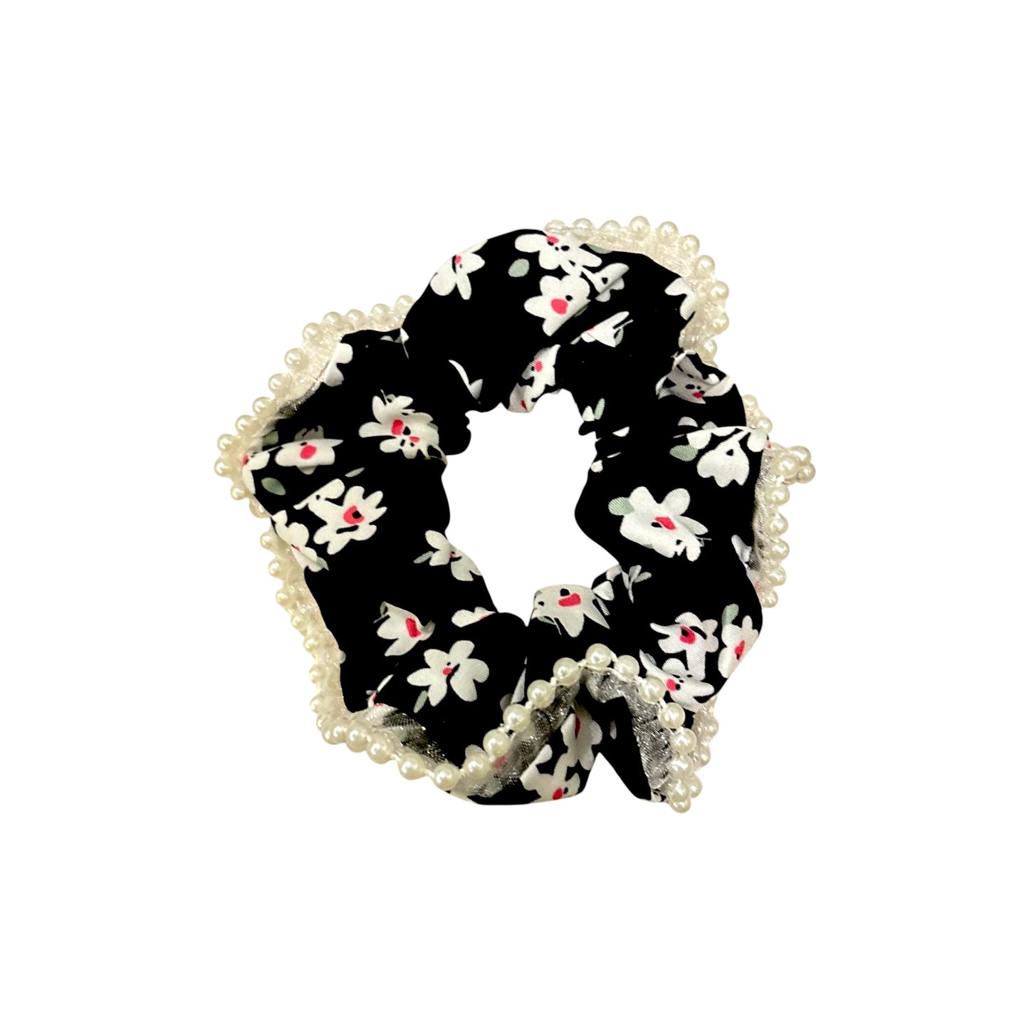 Pearl Black Forest Scrunchie