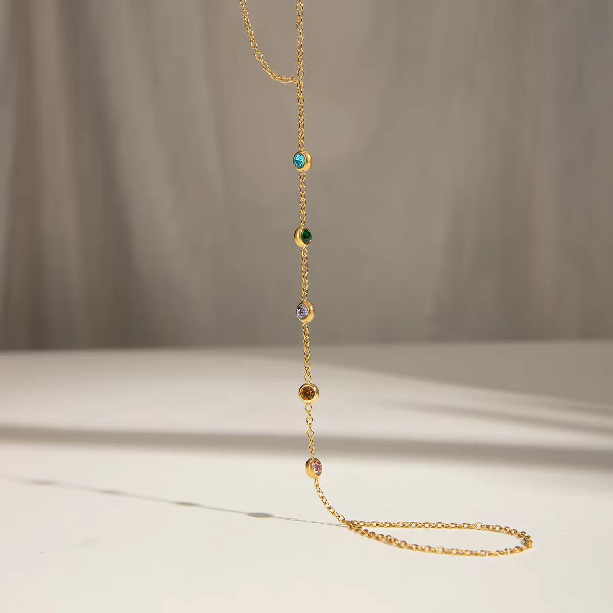 Reef Multi Gem Hand Chain
