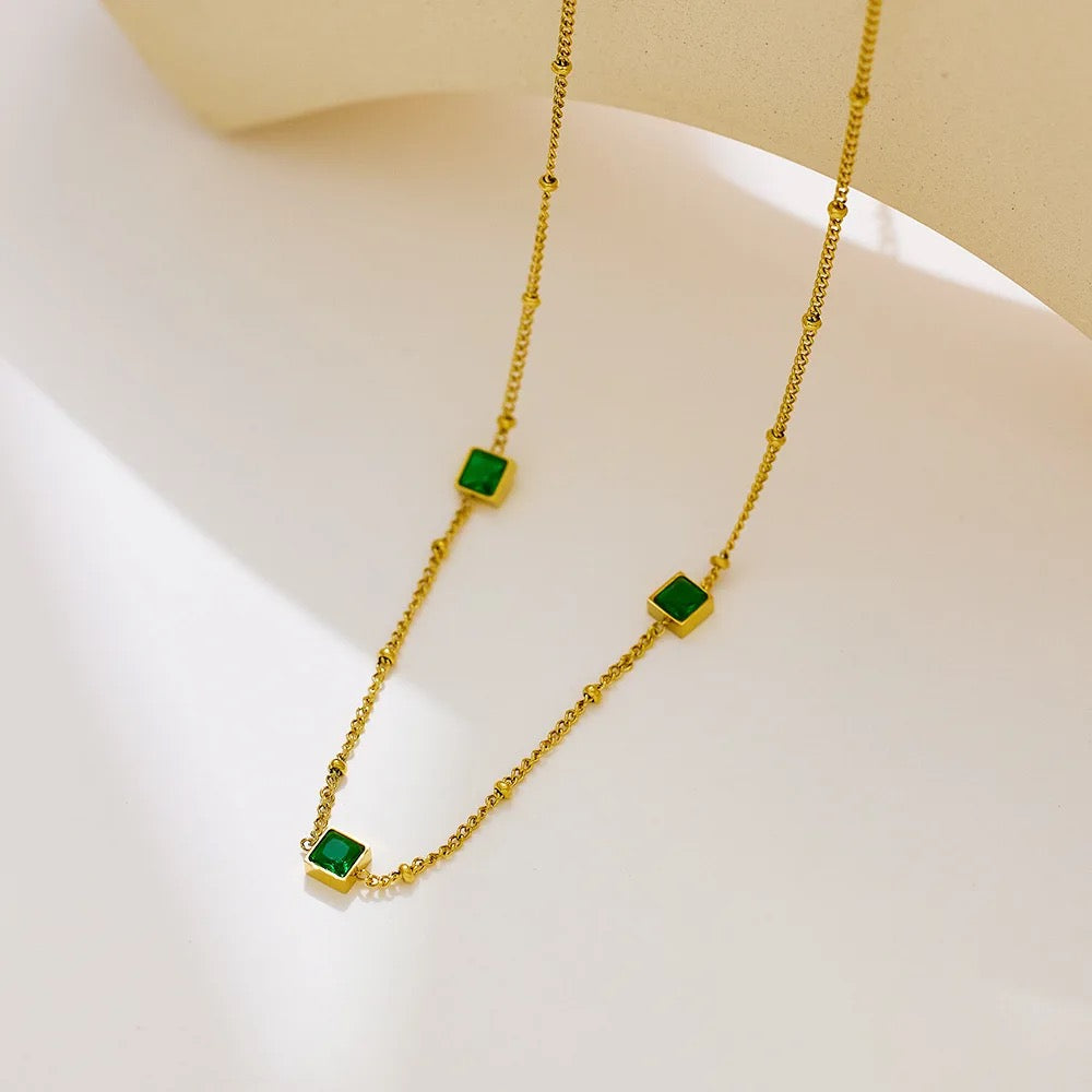 Tasha Emerald Necklace