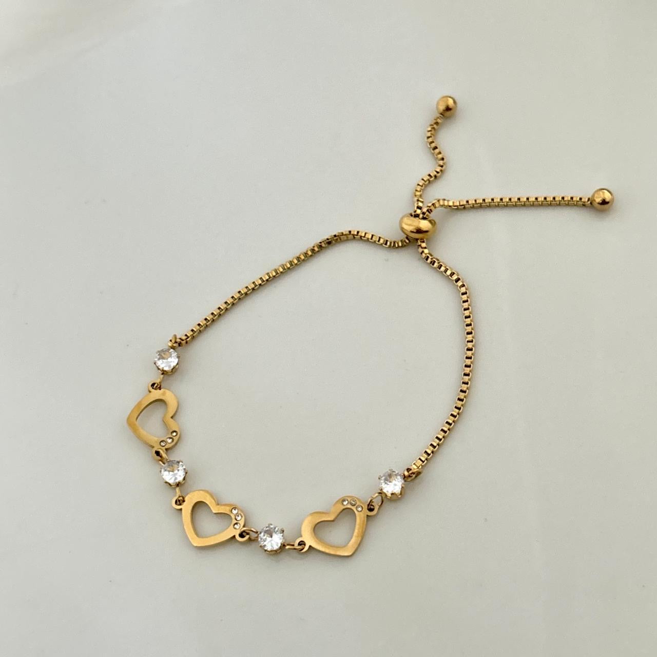 Heart Loops Bracelet -Adjustable