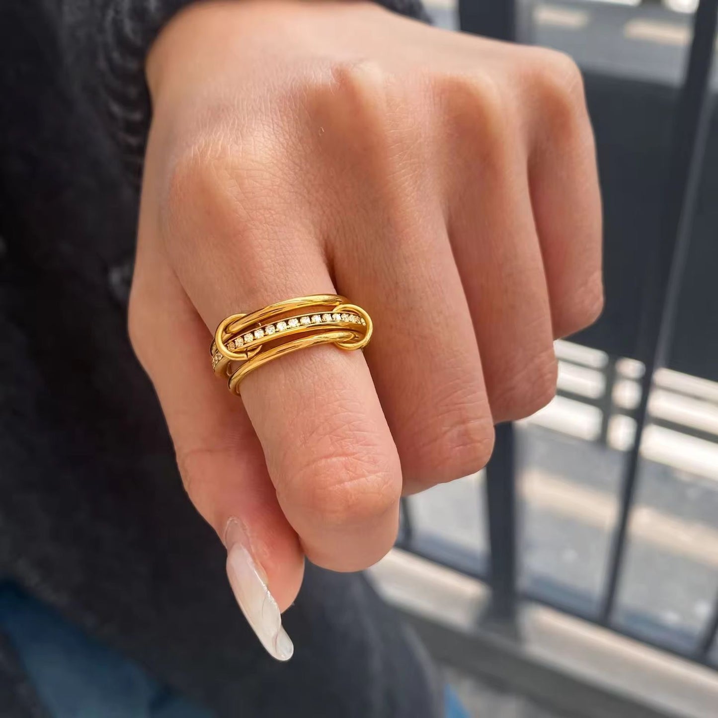 Timeless LUX Stack Ring -22K
