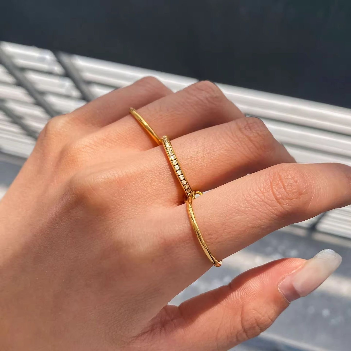 Timeless LUX Stack Ring -22K