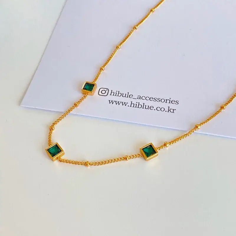 Tasha Emerald Necklace
