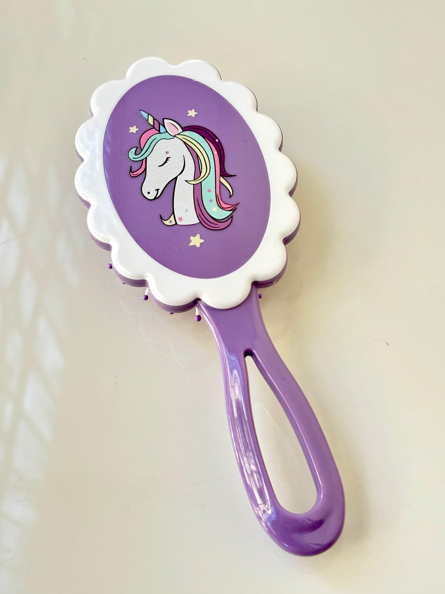 Glitzy Blings Magical Unicorn Purple Hair Brush