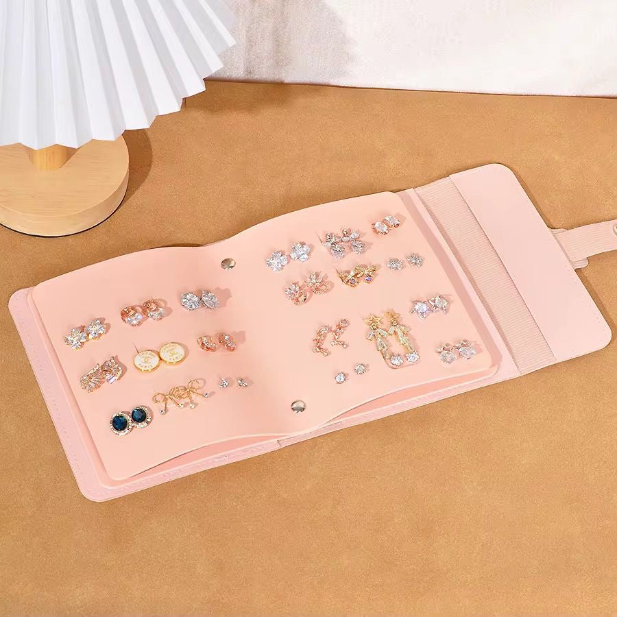 Foldable Jewelry Organizer -Travel Friendly | Pink