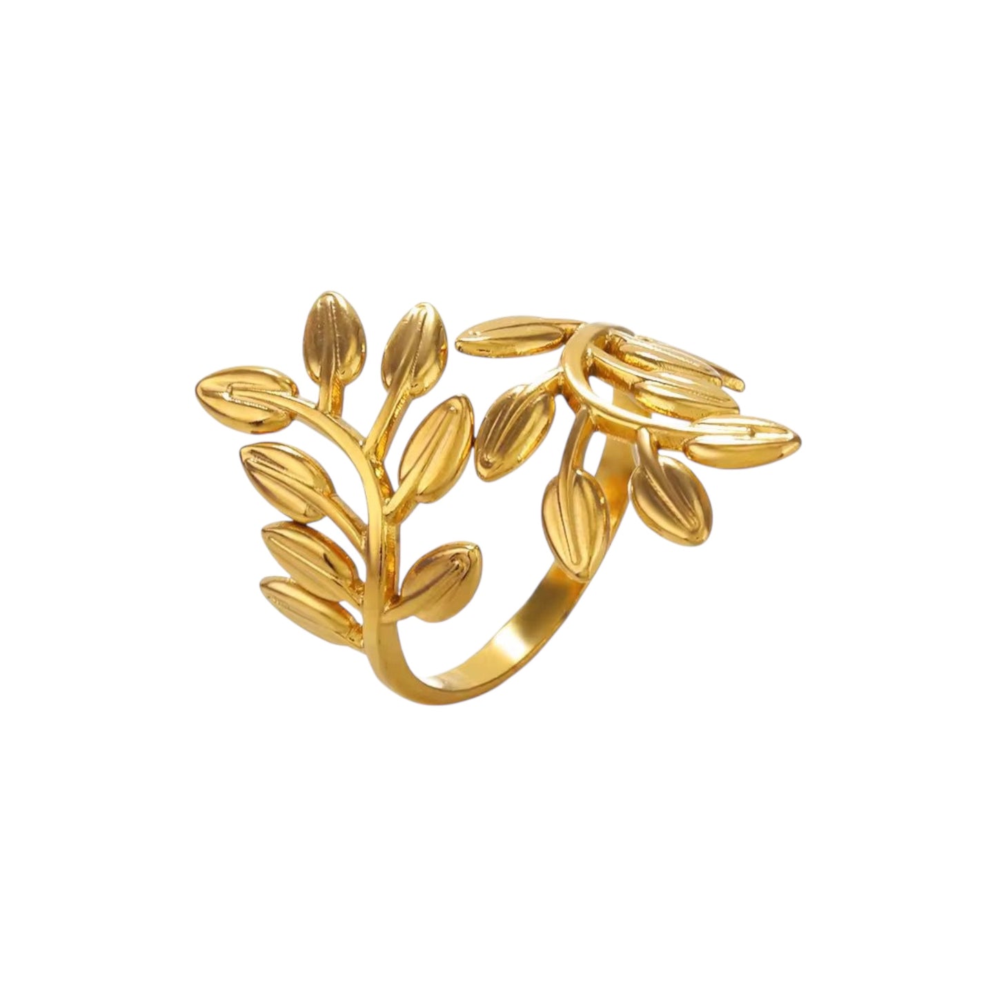 Leafy Aura Ring -Adjustable