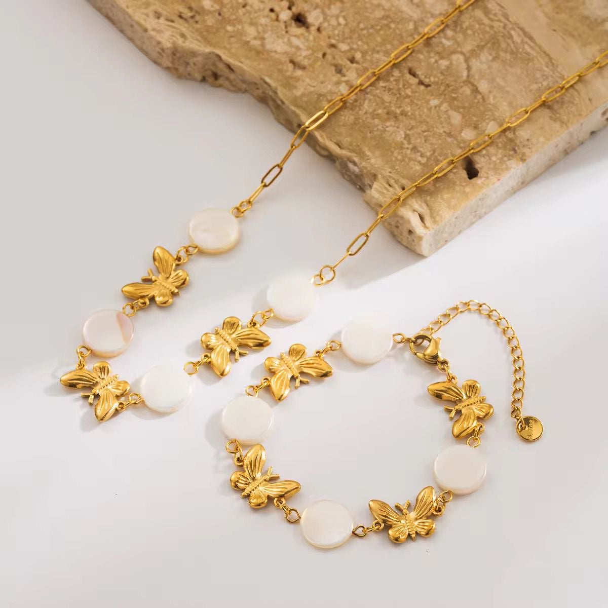 Moonstone Mariposa Bracelet