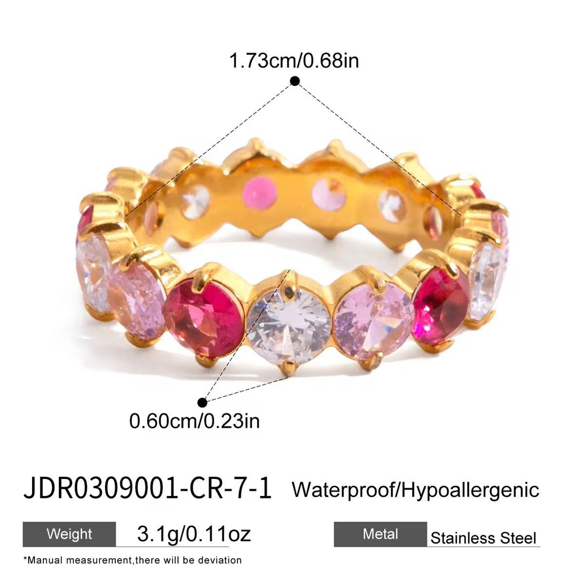 Crownlight Eternity Ring -Pink