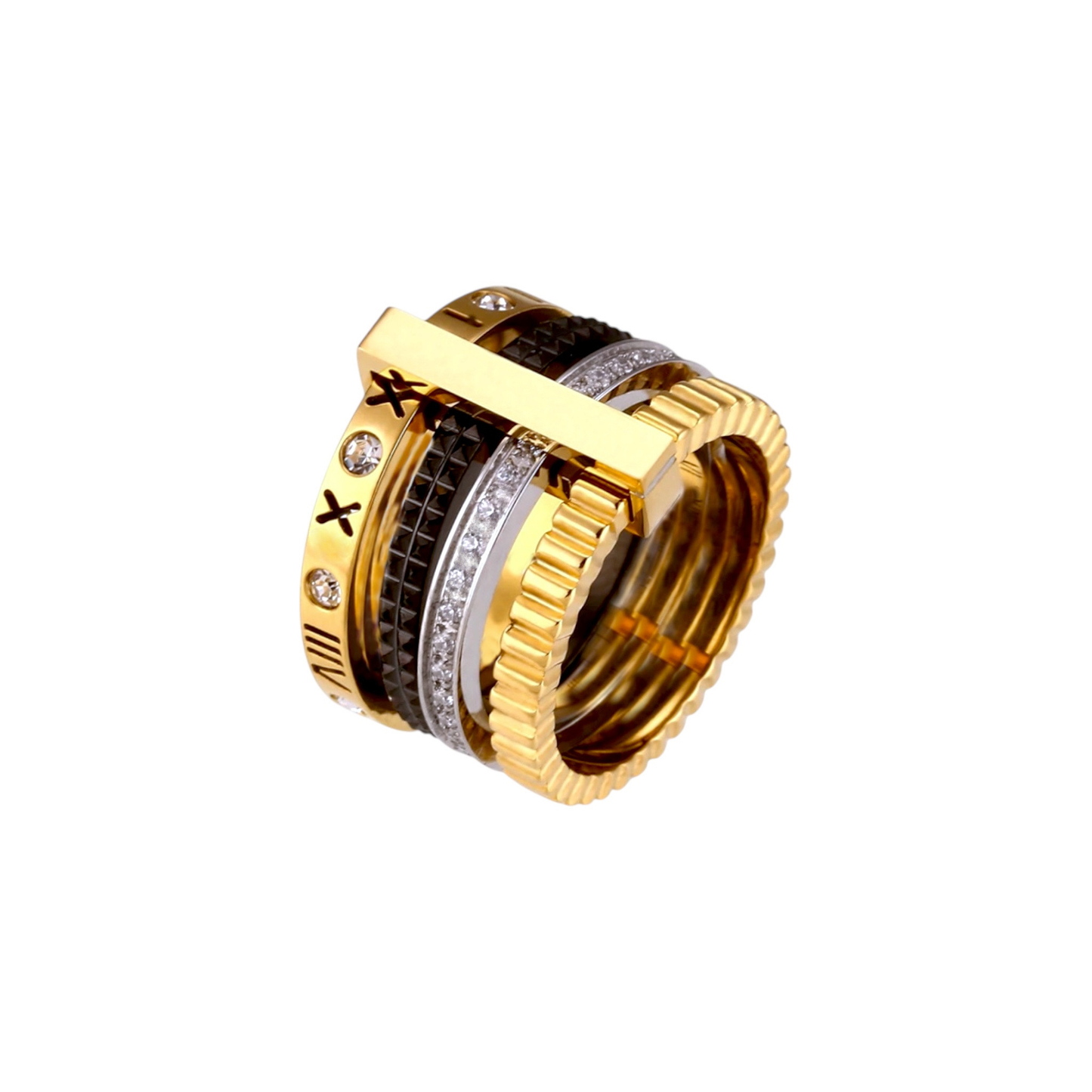 Majestic Luxe Quadra Stack Ring