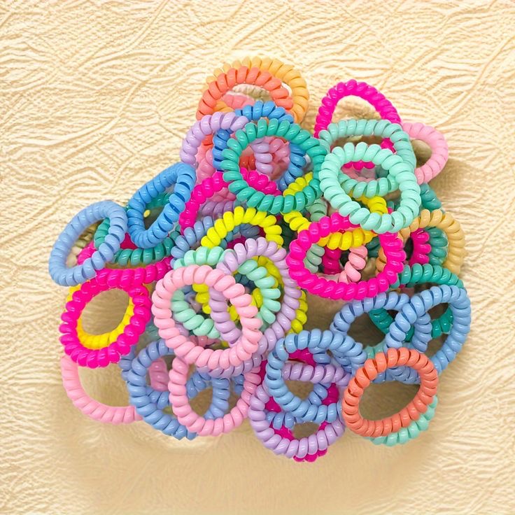 Candy Colors -Spiral Hair Ties