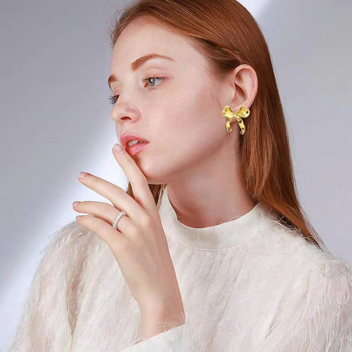 Coquette Bow Studs