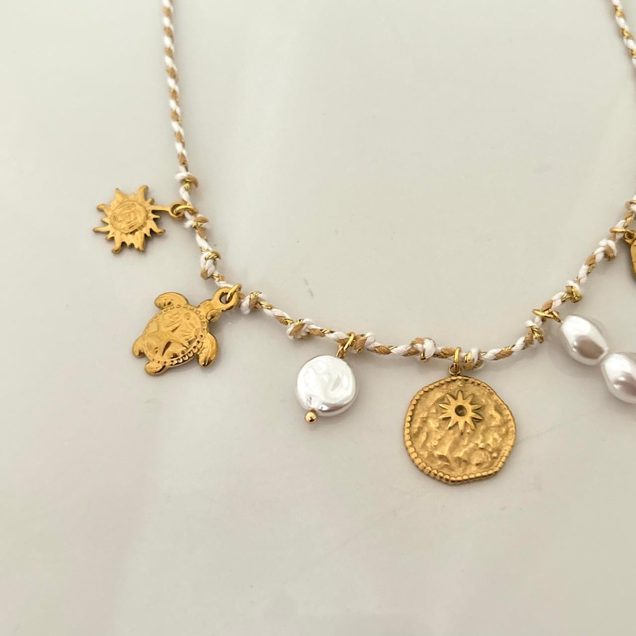 Ariel LUX 7 Charm Cord Necklace