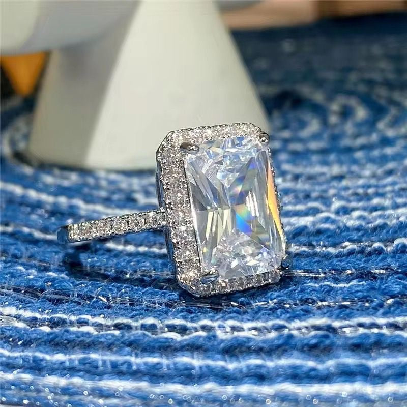 Cushion Diamanté Ring