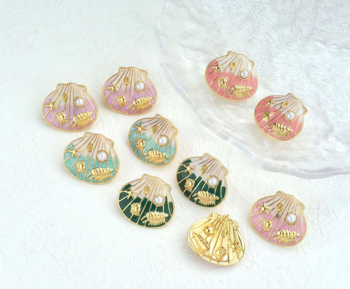 Paradise Studs -Pink