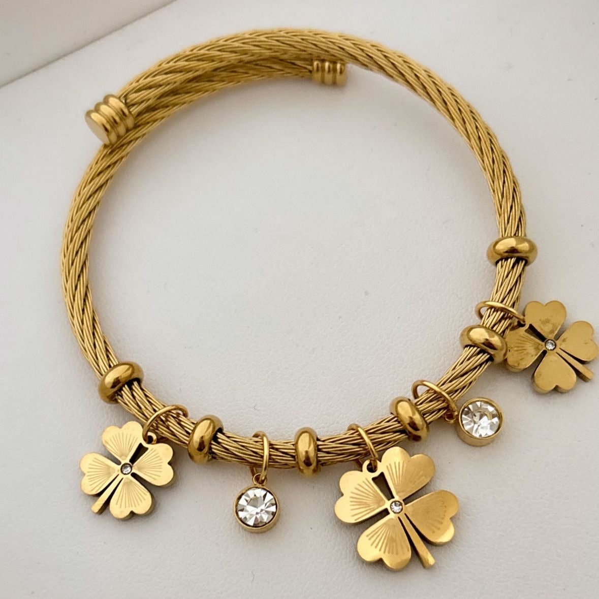 Lucky Charm Cz Bracelet -18K