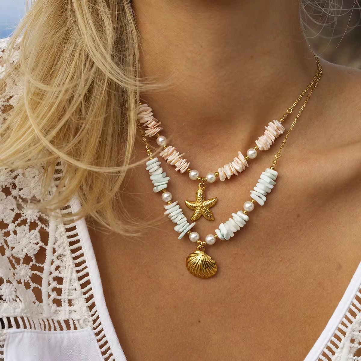 Costal Core Necklace -18K