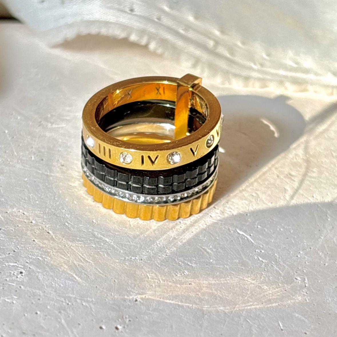 Majestic Luxe Quadra Stack Ring