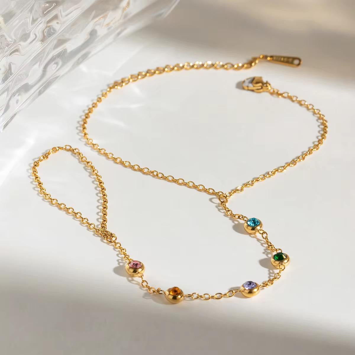 Reef Multi Gem Hand Chain