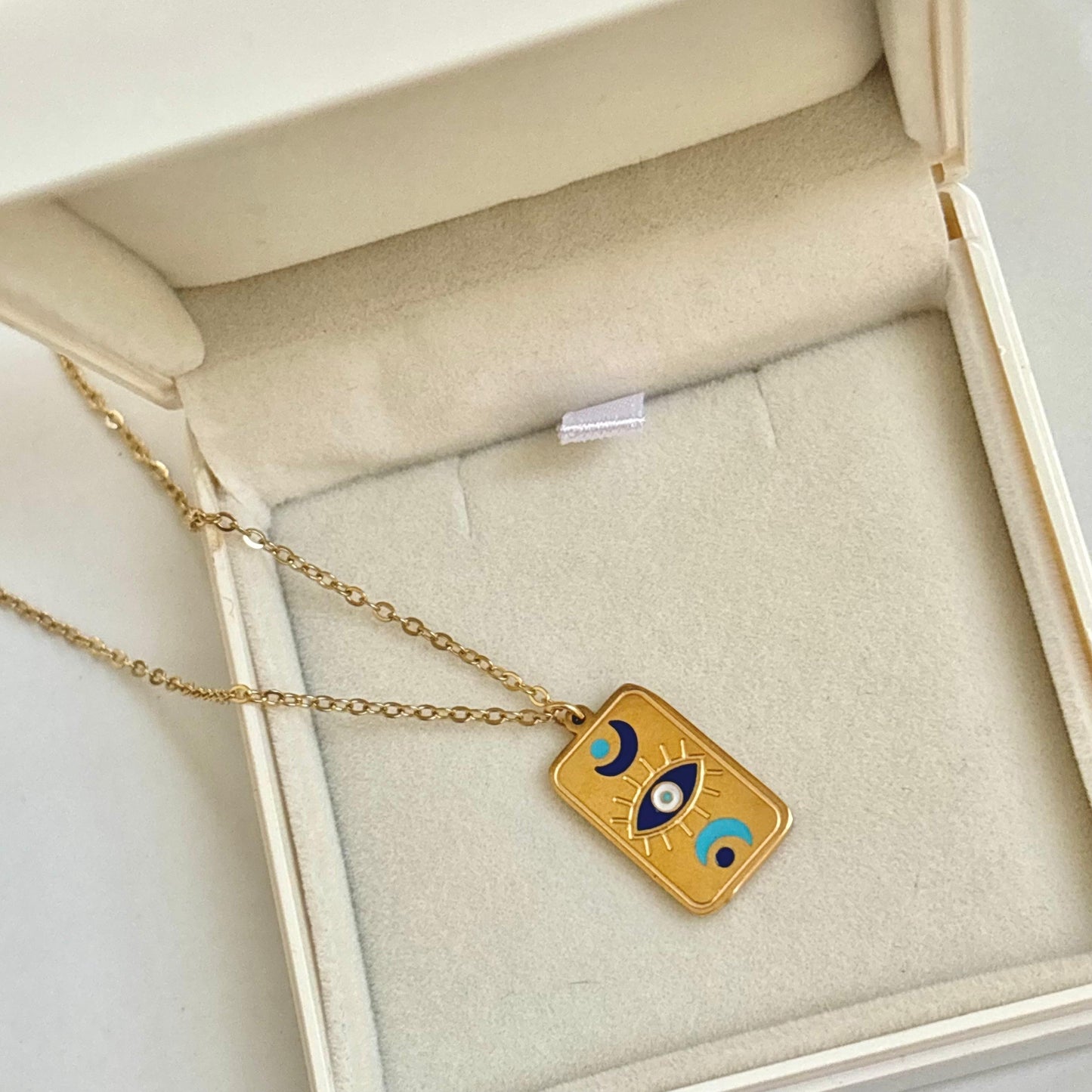 Tarot Boho Eye Necklace -18K