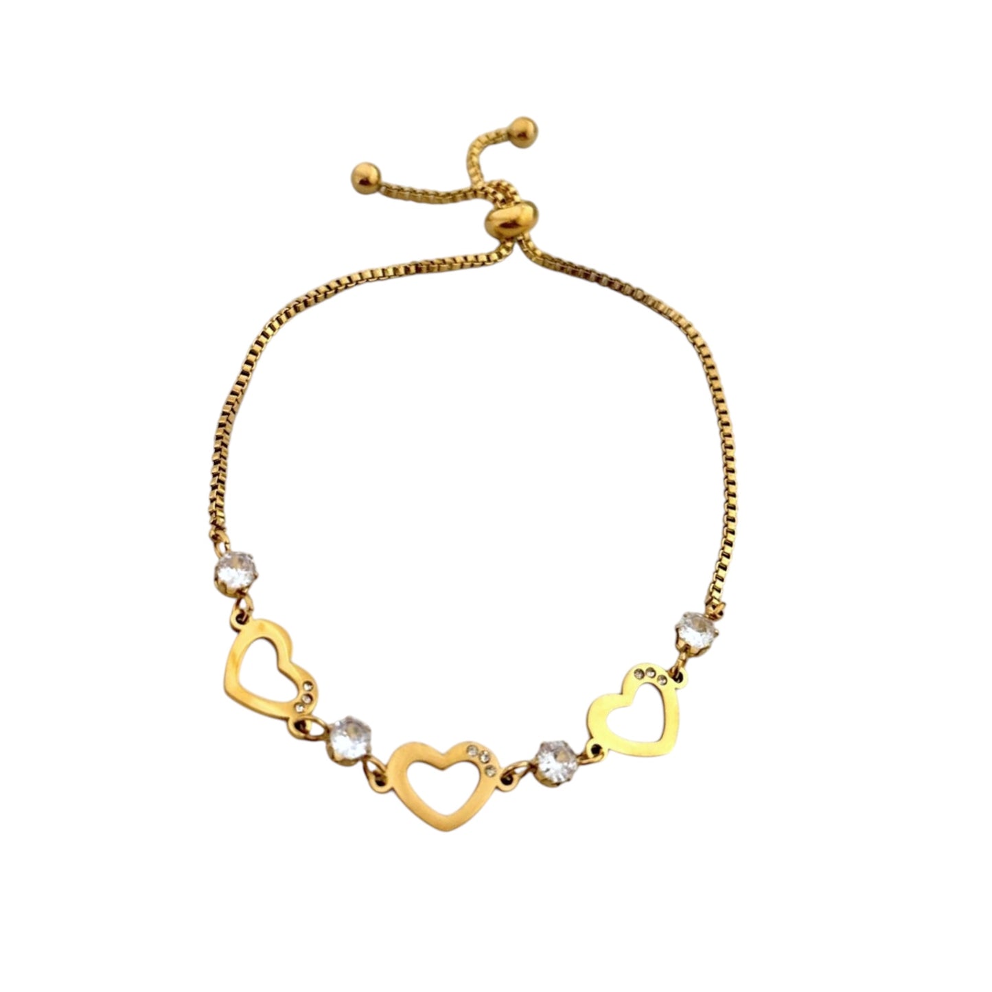 Heart Loops Bracelet -Adjustable