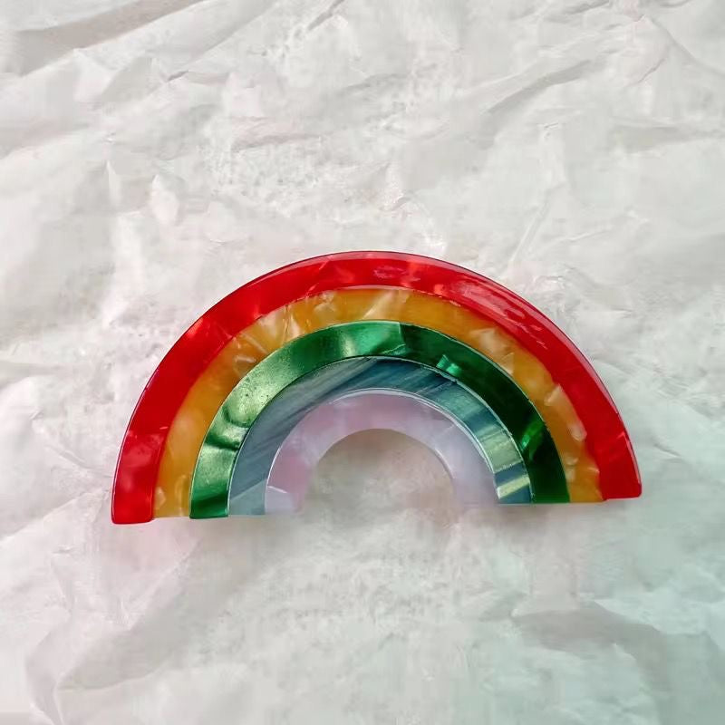 Rainbow Claw Clip