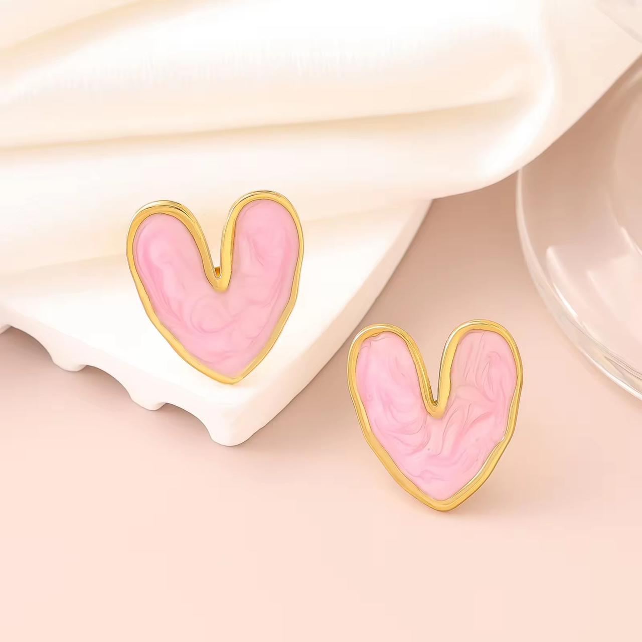 Love In Bloom Studs -Pearly Pink